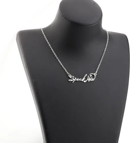 Vista 2 de PENQI Collar inspirado en cantantes, regalo para fanáticos de la música, regalo para cantantes, amantes de la música, regalo de canción, joyería
