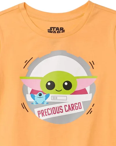 Vista 4 de Tienda Essentials Disney Marvel Star Wars Frozen Camisetas de manga corta para niñas y niños pequeños, multipaquetes