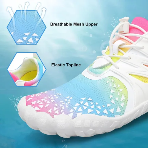 Vista 4 de XIHALOOK - Zapatos deportivos de senderismo para mujer y hombre, de secado rápido, para playa, caminar, kayak, surf, entrenamiento