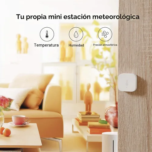 Vista 4 de Aqara - Sensor de temperatura y humedad Zigbee, termómetro inalámbrico higrómetro para automatización del hogar, monitoreo remoto, requiere Aqara