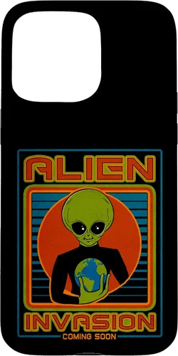 Vista 82 de Funda para iPhone 13 Pro Max Alien Invasion 1984 Tech Noir Distopía