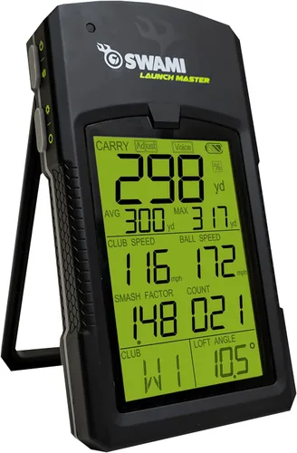 Vista 10 de Izzo Golf Swami Launch Master Golf Launch Simulator - Golf Training Aid
