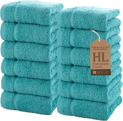 Vista 27 de Juego de 6 toallas de baño negras para baño, algodón turco original, suave, absorbente y de primera calidad, 2 toallas de baño, 2 manos y 2 toallas