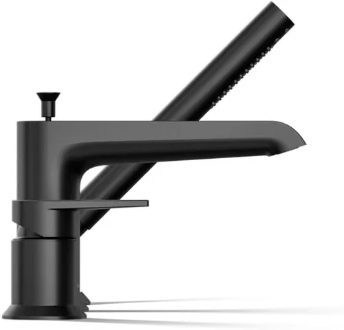 Vista 5 de Kohler K-97070-4-BL Hint® Grifo de baño con ducha de mano, negro mate