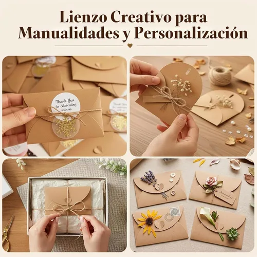 Vista 5 de HANSGO 100 mini sobres para tarjetas de regalo, portadores de tarjetas de regalo de 4 x 2.8 pulgadas con cierre de corazón, para bodas, cumpleaños