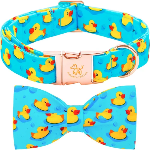 Vista 23 de Elegant little tail Independence - Collar patriótico para mascotas con pajarita para mascotas del 4 de julio de algodón suave para mascotas