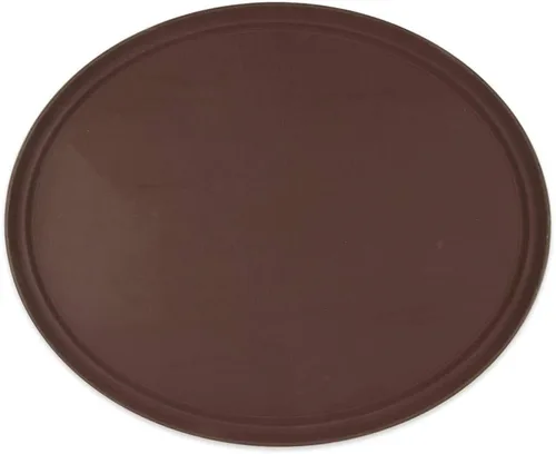 Vista 20 de G.E.T. NS-1014-BR Bandeja rectangular antideslizante de plástico sin BPA, de 10 x 14 pulgadas, color marrón