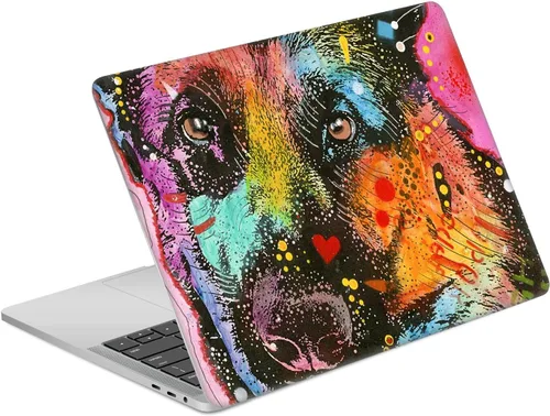 Vista 7 de Head Case Designs Calcomanía de vinilo con licencia oficial de Dean Russo Buldog Francés Animals compatible con MacBook Pro de 13.3 pulgadas A1708