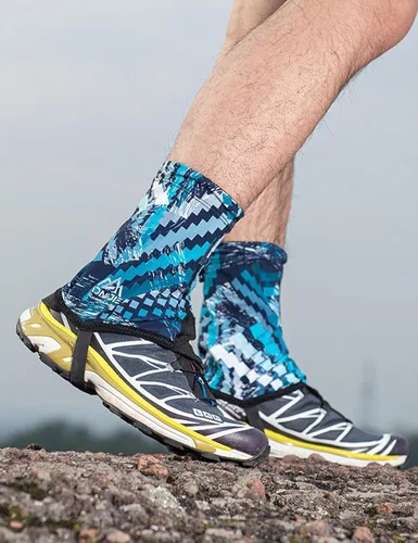 Vista 7 de TRIWONDER Polainas de tobillo bajas ligeras e impermeables para senderismo, caminar, mochilero