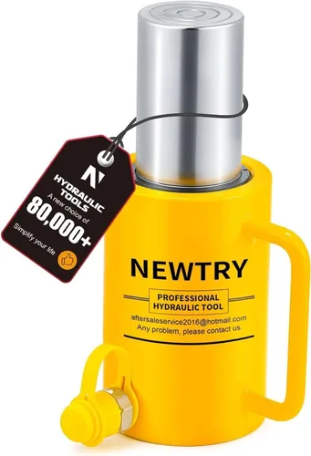 Vista 11 de NEWTRY Cilindro Hidráulico de 10 Toneladas Jack Largo de 4" de Carrera Porta Power Ram Jack Cilindro de Elevación Se Retrae Automáticamente
