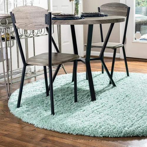 Vista 57 de Rugs.com - Alfombra de la colección Infinity, alfombra de pelo mullido sólida de 2 x 3 pies, color azul Egeo, perfecta para salas de estar