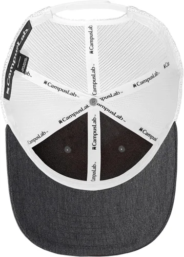 Vista 6 de Campus Lab Gorra de camionero ajustable con logotipo del equipo colegial, unisex, para hombres y mujeres Athletic Heather