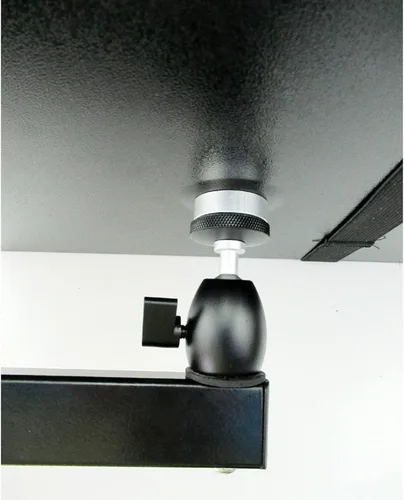 Vista 4 de HIHELO Trípode para proyector, proyector universal, soporte de montaje en pared, movimiento completo, rotación de 360, inclinación de 17.6 lbs