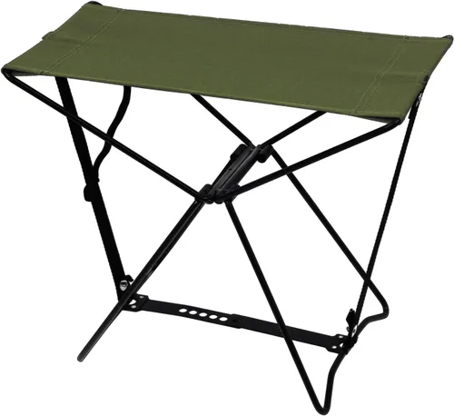 Vista 5 de Rothco Taburete plegable para campamento - Asiento ligero y portátil para aventuras de camping (negro)