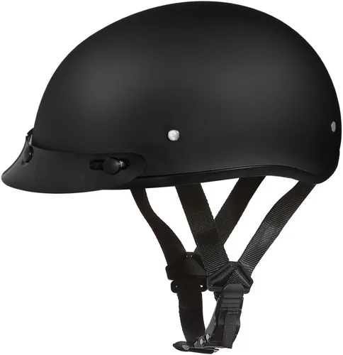Vista 16 de Casco de Motocicleta Medio Casco - Ligeros y Elegantes, Aprobados por el Departamento de Transporte (DOT) para Adultos - Perfectos para Hombres