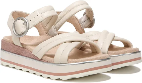 Vista 2 de Vionic Pheonix Reyna Slide Sandalias con correa ajustable para mujer, sandalias de plataforma de moda con soporte de arco ortopédico oculto, tallas