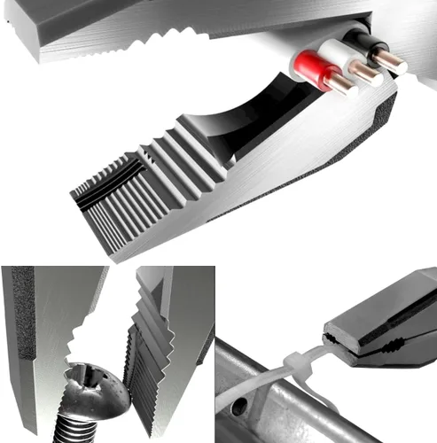 Vista 3 de VAMPLIERS Alicates de corte lateral de 9" para operarios con crimpador. Fabricados en Japón. Diseño de alto apalancamiento y resistencia