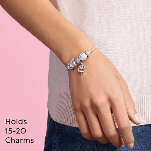 Vista 5 de PANDORA Joyería Corona O Clasp Cubic Zirconia Pulsera en Plata de Ley