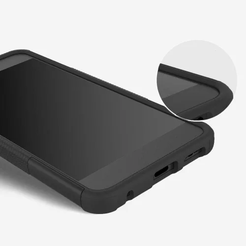 Vista 5 de Funda de teléfono para Samsung Galaxy S9 Plus con protector de pantalla de vidrio templado y soporte soporte rígido híbrido protector accesorios