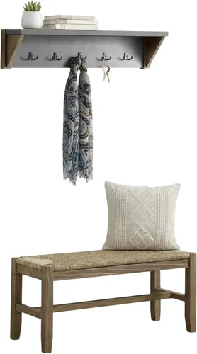 Vista 11 de Alaterre Furniture Newport 40" Gancho para abrigos
