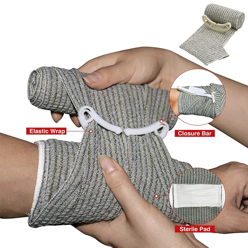 Vista 7 de Paquete de control de sangrado Feat Med Trauma Kit, incluye almohadilla ABD, vendaje israelí, torniquetes, manta de emergencia, vendaje triangular