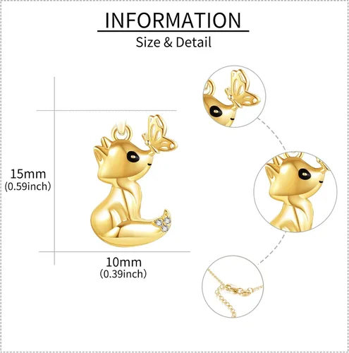 Vista 4 de Collar de oro real de 14 quilates, delicado regalo de joyería de verano para mujeres, amantes, San Valentín, Navidad, regalos del día de la madre