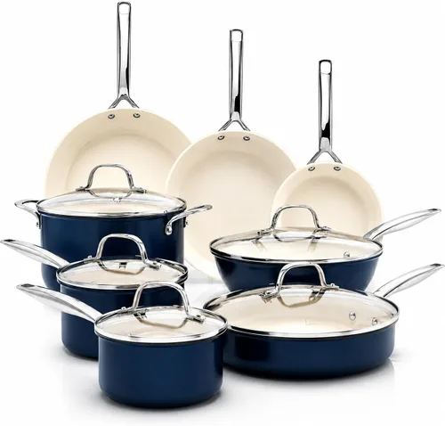 Vista 2 de GOTHAM STEEL PRO 13pc Anodized Pots and Pans Set Non Stick Ceramic Cookware