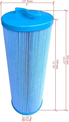 Vista 2 de Cartucho de filtro para bañera de hidromasaje Malaka compatible con PWW50L 4CH-949 FC-0172, filtro de repuesto, paquete de 2 (azul)