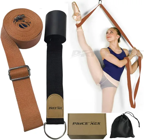 Vista 16 de Estiradora de Piernas Ajustable - Banda Elástica de Ballet para Alargar - Fácil Instalación en Puerta - Correa de Piernas para Flexibilidad