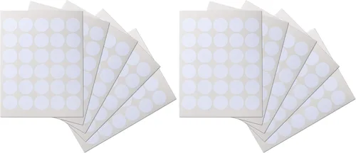 Vista 5 de Etiquetas impermeables para aceites esenciales, 150 círculos, 1.5 pulgadas de diámetro, a prueba de aceite, calcomanías en blanco altamente duraderas