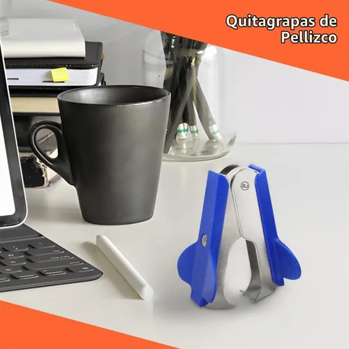 Vista 4 de Removedor de grapas, paquete de 2 extractores de grapas, herramienta de extracción de grapas estilo mandíbula, removedor de grapas