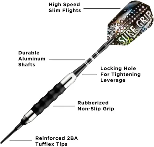 Vista 2 de Viper Sure Grip Dardos de Punta Suave