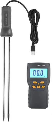 Vista 5 de TOPINCN Moisture Meter Probe Grain Tool Tester with Extra Long Probe 230 Smart Digital Moisture Meter Tester Probe Grain Moisture Tester Tool Tool