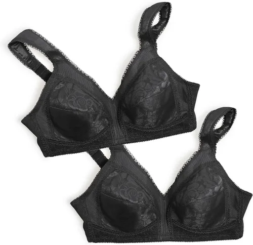 Vista 8 de Playtex Brasier inalámbrico para mujer, sujetadores de talla grande de 18 horas disponibles, cobertura completa, alisado, 4693, paquete individual