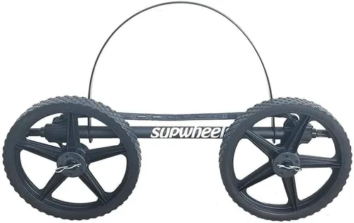 Vista 2 de SUP Wheels Evolution X Transportador extra ancho Porta tabla inflable y remolque de bicicleta