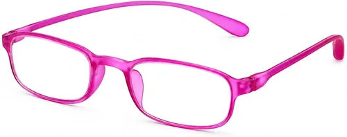 Vista 23 de Calabria 718 Flexie Oval - Gafas de lectura para hombres/mujeres, lectores flexibles, ligeros y duraderos, marco TR-90 de poder único plegable Ébano