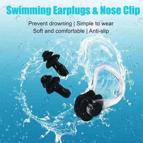 Vista 7 de 2 Pack Kids Swim Caps for Boys Girls, Durable Silicone Swimming Cap with 3D Ear Pockets for Age 3-15 Toddler Child Youth Teen, Unisex Swim Bath Hats