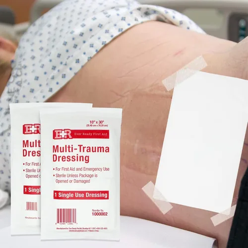 Vista 3 de Ever Ready First Aid Apósito multitrauma 10"x30" 1 unidad