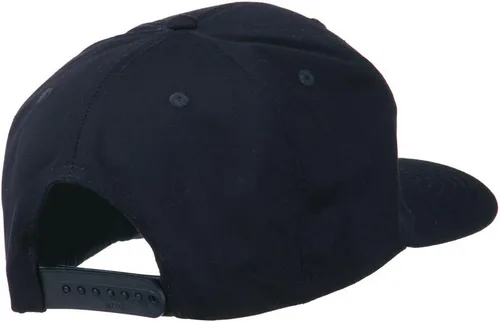 Vista 4 de e4Hats Gorra de sarga de algodón bordado Almirante Azul marino