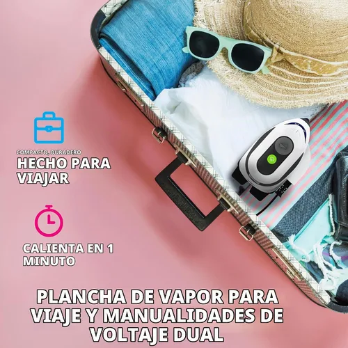 Vista 6 de Steamfast Modal - Plancha de vapor de doble voltaje para manualidades, suela antiadherente para arrugas persistentes, control de temperatura, tiempo