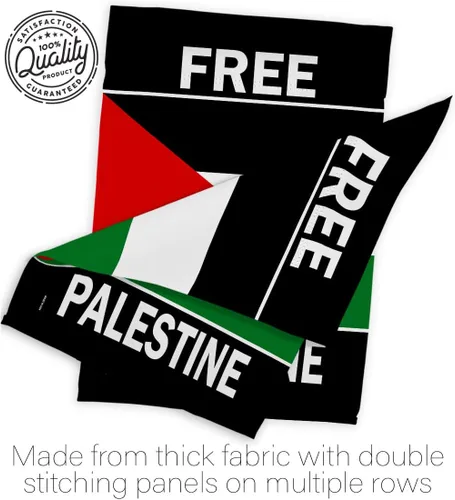 Vista 7 de Cartel de cementerio con bandera fuerte de Palestina, decoración de pared, césped, puerta, habitación, jardín, póster de bandera palestina, tapiz