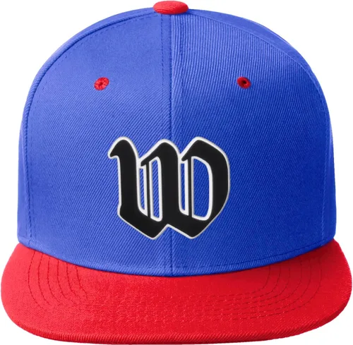 Vista 458 de Daxton Gorra clásica con visera de billete plano con letras del alfabeto inglés antiguo de la A a la Z