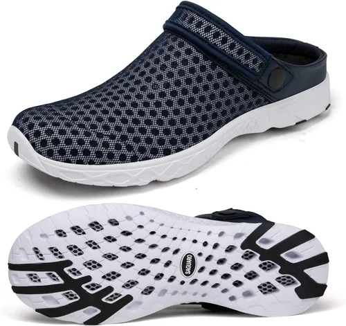 Vista 8 de SAGUARO - Zapatos de jardín de secado rápido para hombre y mujer, ligeros y transpirables. Zuecos de jardinería, sandalias de agua y malla