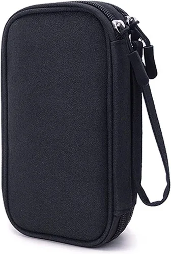 Vista 2 de Bolsa de suministros para diabéticos, organizador de viaje para bolígrafos de insulina, tiras análisis de azúcar en sangre, medidor de glucosa