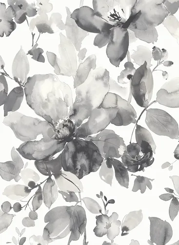 Vista 11 de NextWall Papel pintado de flores de despegar y pegar (rosa)