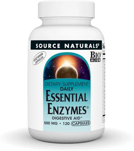 Vista 5 de Source Naturals Enzimas esenciales diarias, 500 mg - 60 cápsulas