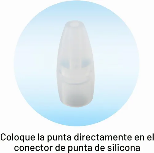 Vista 3 de BabySmile Puntas de repuesto de silicona (paquete de 2) para los modelos de aspirador nasal S-504, S-503, S-502 y S-303 Puntas de nariz suaves