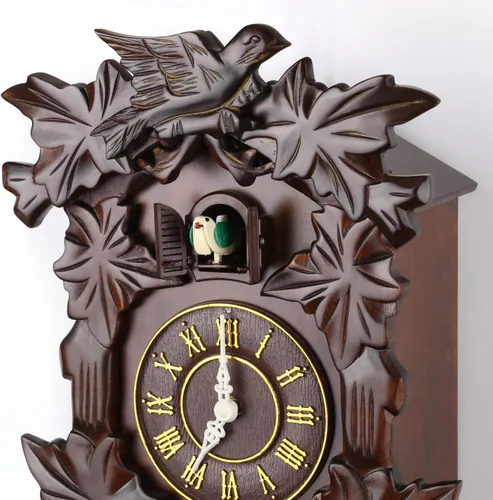 Vista 8 de Kendal MX313 reloj cucú de madera hecho a mano
