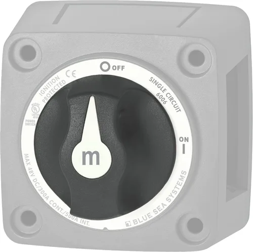 Vista 14 de Blue Sea Systems 6008200 Serie m-Series Mini Interruptor de batería Selector de 3 posiciones, negro