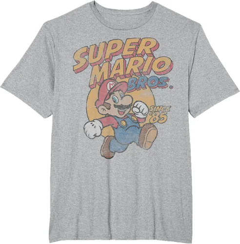 Vista 35 de Super Mario Bros. Desde '85 Camiseta Vintage con Póster' Negro